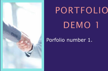 PORTFOLIO DEMO 1 Porfolio number 1.