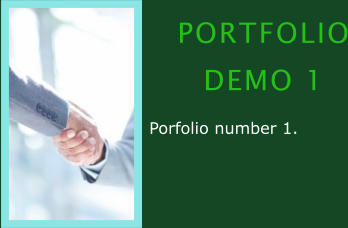 PORTFOLIO DEMO 1 Porfolio number 1.